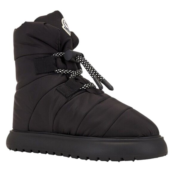 Moncler Gaia Pull Snow Boots in Black 40 New with Box Womens Winter Shoes - Picture 1 of 15